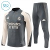 Real Madrid Training Huppari 2024-25 Neljännes Zip Harmaa - Lasten